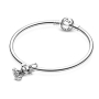 Charm Sterling Silver 925 Dog - Labrador Puppy, Animal Bracelet Pendant