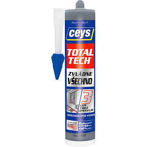 Ceys Total Tech universal adhesive and sealant, gray, 290 ml