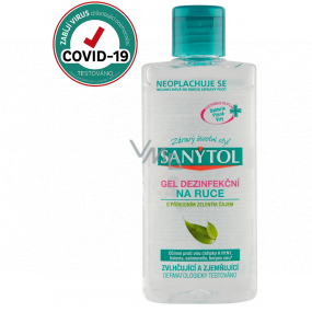 Sanytol Disinfection disinfectant gel for hands with Green Tea, destroys viruses and bacteria 75 ml