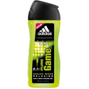 Adidas Pure Game 2in1 shower gel for body and hair for men 250 ml