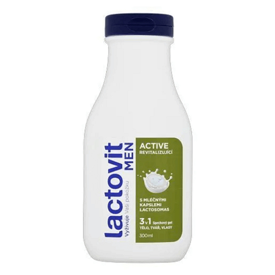 Lactovit Men3v1 Active Revitalizing Shower Gel 300 ml