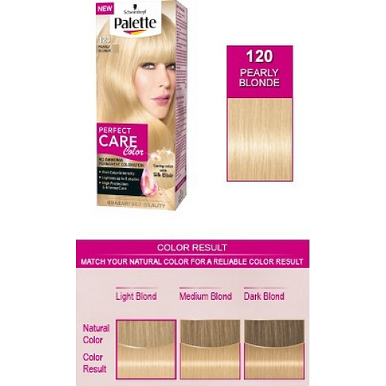 Schwarzkopf Palette Perfect Color Care hair color 120 Pearl fawn