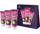 Dermacol Aroma Ritual Grapes with lime Anti-stress hand cream 100 ml + shower gel 250 ml + body lotion 200 ml, cosmetic set
