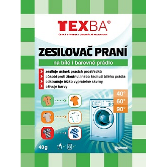 Texba Detergent Booster and Stain Remover for White and Colored Laundry 40 g