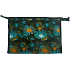 Etue Turquoise flowers black background 27 x 18 x 7 cm 70270