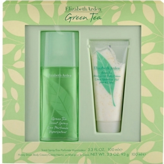 Elizabeth Arden Green Tea perfumed water for women 100 ml + body cream 100 ml, gift set