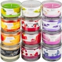 Bolsius Aromatic Vanilla - Vanilla scented candle in glass 90 x 65 mm 247 g burning time approx. 30 hours