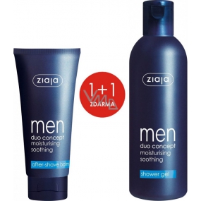 Ziaja Men Duo Concept moisturizing after shave balm 75 ml + shower gel 300 ml, duopack
