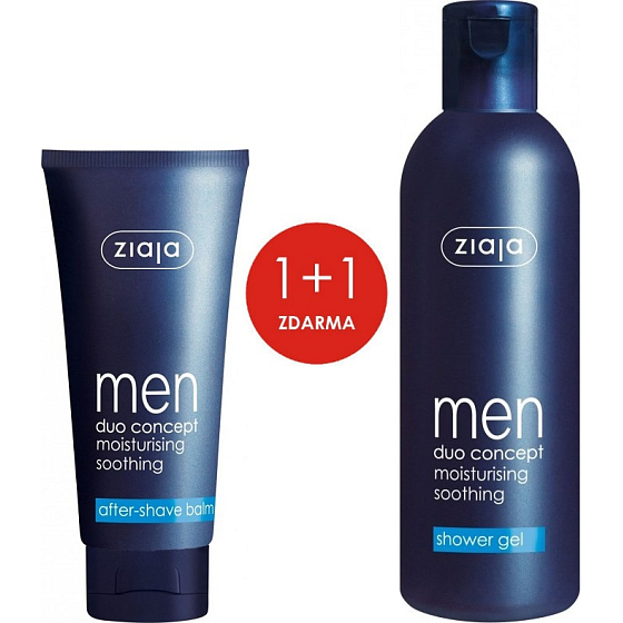 Ziaja Men Duo Concept moisturizing after shave balm 75 ml + shower gel 300 ml, duopack