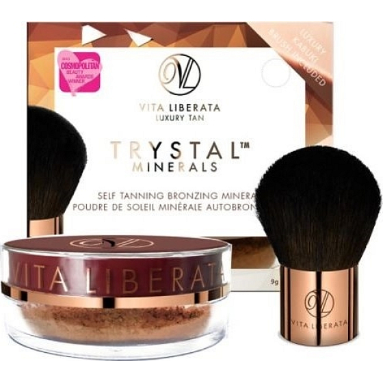 Vita Liberata Trystal Minerals Powder Self-Tanning Mineral Exclusive Powder with Mattifying Effect 02 Bronze 9 g