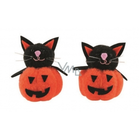 Pumpkin with a black cat 5 cm, 2 pieces in a bag