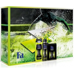 Fa Men Sport Energy Boost shower gel 250 ml + antiperspirant deodorant spray 150 ml + aftershave 100 ml, cosmetic set