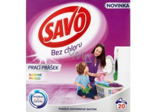 Savo Bez chloru Color prací prášek na barevné prádlo 20 dávek 1,4 kg