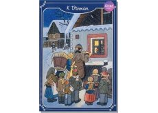 Albi Playing card for the envelope For Christmas Lada Happiness, health, holy room 15 x 21 cm
