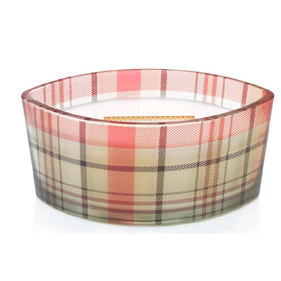 WoodWick White Teak - White Teak scented candle with wooden wick and lid glass boat 453 g Holiday boat/ limited 2018