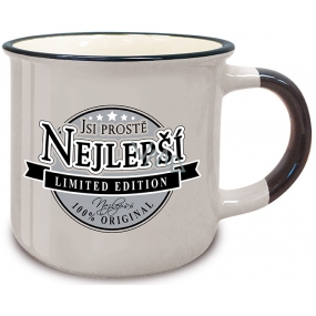 Nekupto Retro Mug with the inscription You are simply the best 250 ml