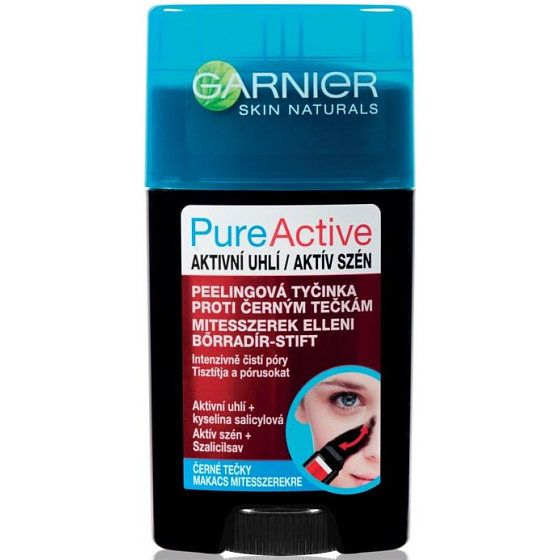 Garnier Pure Active Charcoal Activated carbon peeling stick against blackheads 50 ml