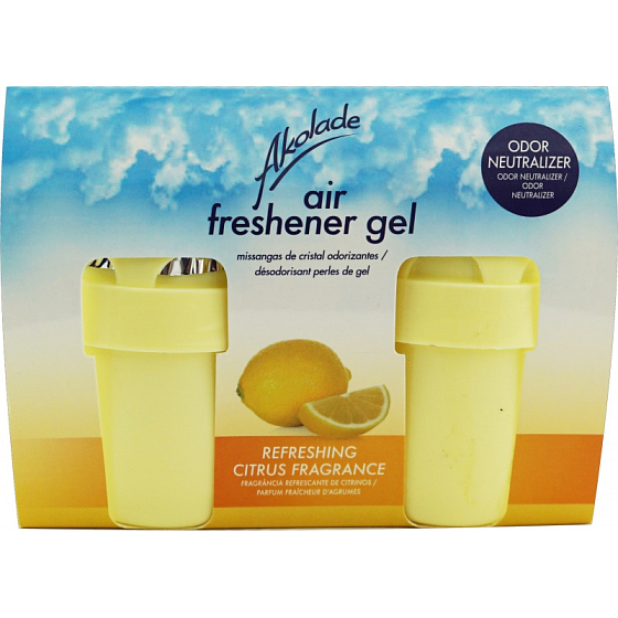 Akolade Air Freshener Citrus solid gel air freshener 2 x 150 g