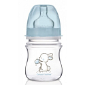Canpol babies Little Cutie Wide neck bottle pink / blue for children from 0 months 120 ml 1 piece