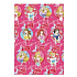 Ditipo Gift wrapping paper 70 x 200 cm Christmas Disney Princess Winter Magic dark pink