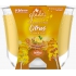 Glade Maxi Sparkling Citrus Sunrise with the scent of lemon, cardamom and ginger scented candle in a glass, burning time up to 52 hours 224 g