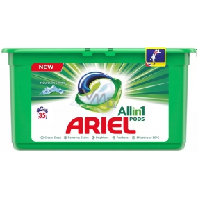 Ariel 3in1 Mountain Spring gel capsules for washing clothes 35 pieces 945 g