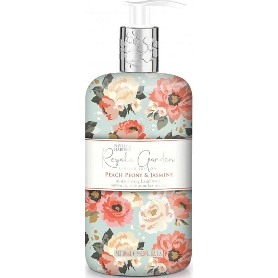 Baylis & Harding Peach, peony and jasmine liquid hand soap dispenser 500 ml