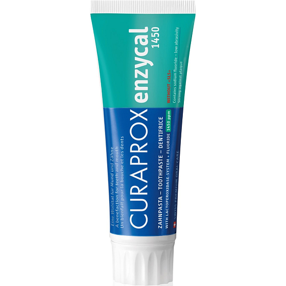 Curaprox Enzycal 1450ppm toothpaste without SLS 75 ml