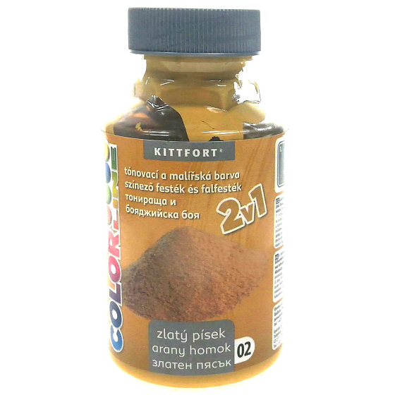 Kittfort Color Line 2in1 Liquid Tinting and Painting Color 02 Golden Sand 350 g
