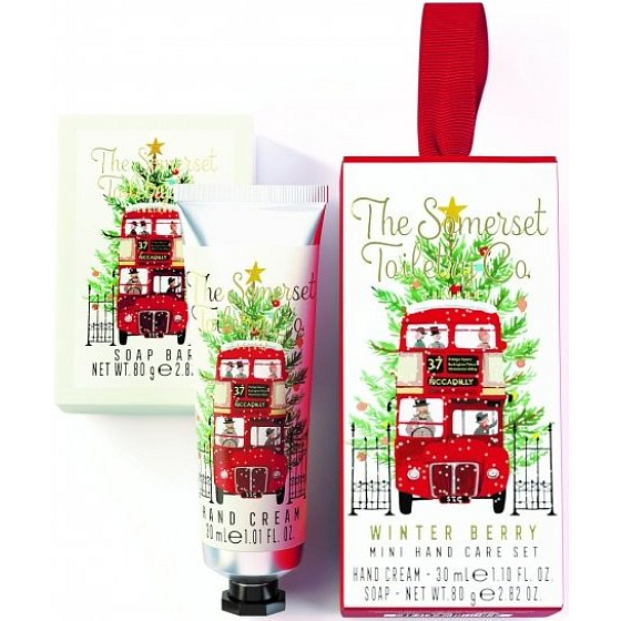 Somerset Toiletry Winter berry hand cream 30 ml + toilet soap 80 g, cosmetic set