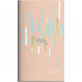 Albi Diary 2022 Pocket fortnightly Light pink 15.5 x 8.5 x 0.5 cm