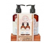 Sunkissed Hand Wash Set 95% Natural Kind hand wash 280 ml + hand lotion 280 ml + pine tray, cosmetic set for women