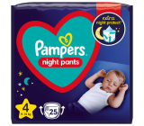 Pampers Night Pants size 4, 9 - 15 kg diaper panties 25 pcs