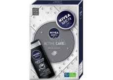 Nivea Men Active Care Creme krém 75 ml + Active Clean sprchový gel 250 ml, kosmetická sada pro muže