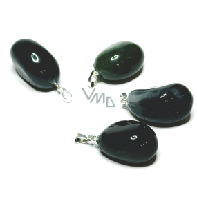 Agate moss Troml pendant natural stone, 2,2-3 cm, 1 piece, gives courage and strength