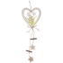 Wooden heart with goose 41 cm