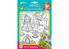 Ditipo Stickers for colouring Princesses 175 x 210 mm 6 pieces