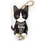 Nekupto Pets Wooden sign Cat I am your faithful friend 8,7 x 18 x 2,5 cm