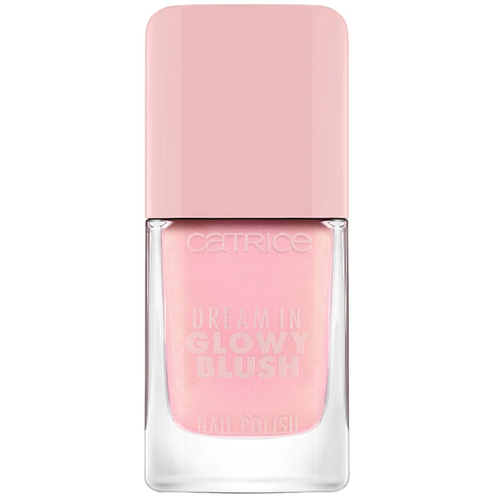 Catrice Dream In Glowy Blush nail polish with sophisticated pink shimmer 080 Rose Side of Life 10,5 ml