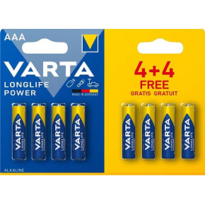 Varta High Energy, AAA batteries, alkaline, 8 pcs