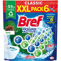 Bref Power Aktiv Pine Toilet Block, 6 × 50 g