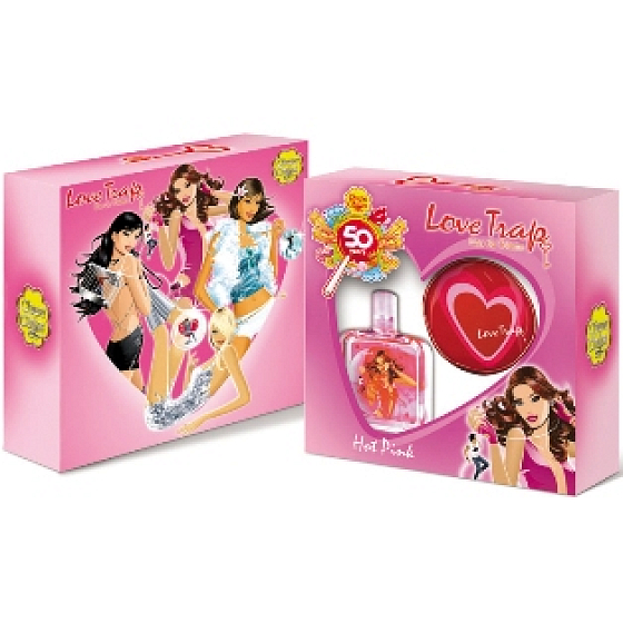 Chupa Chups Hot pink EdT 75 ml eau de toilette Ladies + wallet, gift set