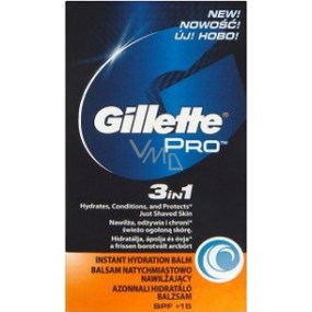 Gillette Pro 3in1 SPF15 + aftershave, for men 50 ml