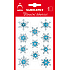 Arch Holographic decorative Christmas stickers with glitters 704-SG blue-silver 8,5 x 12,5 cm