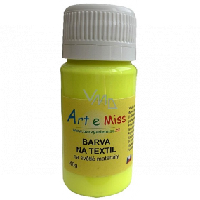Art e Miss Colour for light textiles 71 Neon yellow 40 g