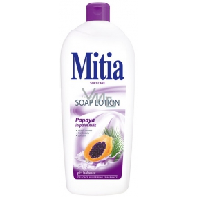 Mitia Papaya in Palm Milk Cream Liquid Soap Refill 1 l