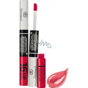 Dermacol 16H Lip Color long-lasting lip paint 02 3 ml and 4.1 ml