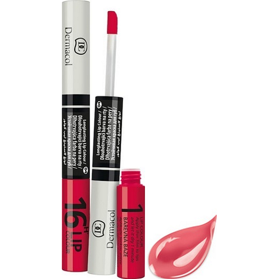 Dermacol 16H Lip Color long-lasting lip paint 02 3 ml and 4.1 ml