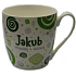 Nekupto Twister mug named Jakub green 0.4 liters