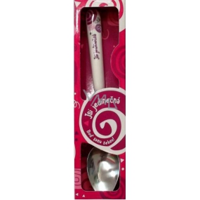 Nekupto Twister Spoon called You Are Unique Pink 16 cm